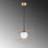 1 - Light Gold/Black Geometric Pendant