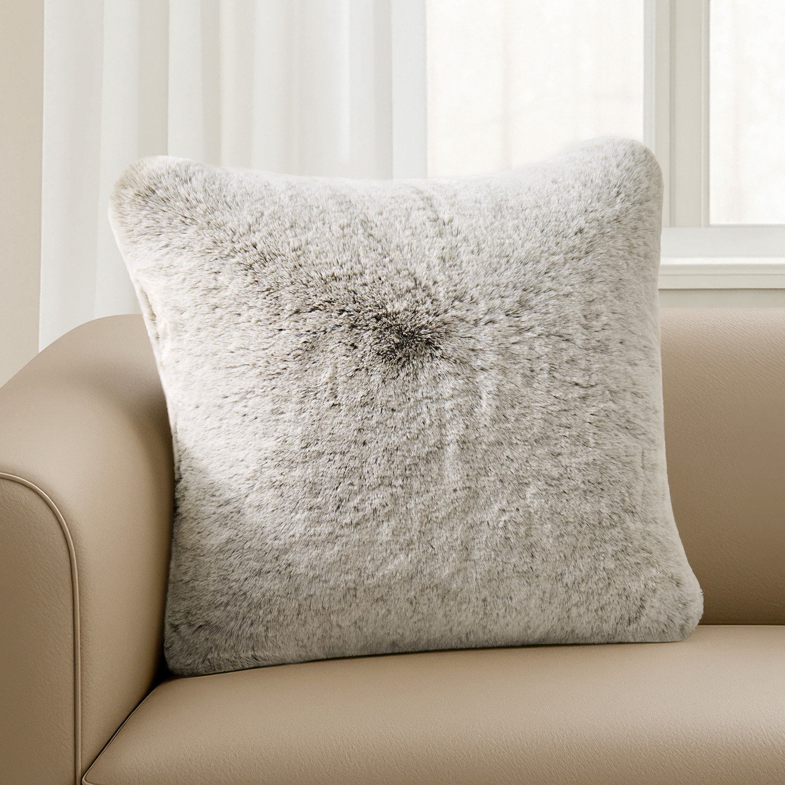 EverGrace 20" x 20" Pillow Cover, Champagne Fawn, Square 20"