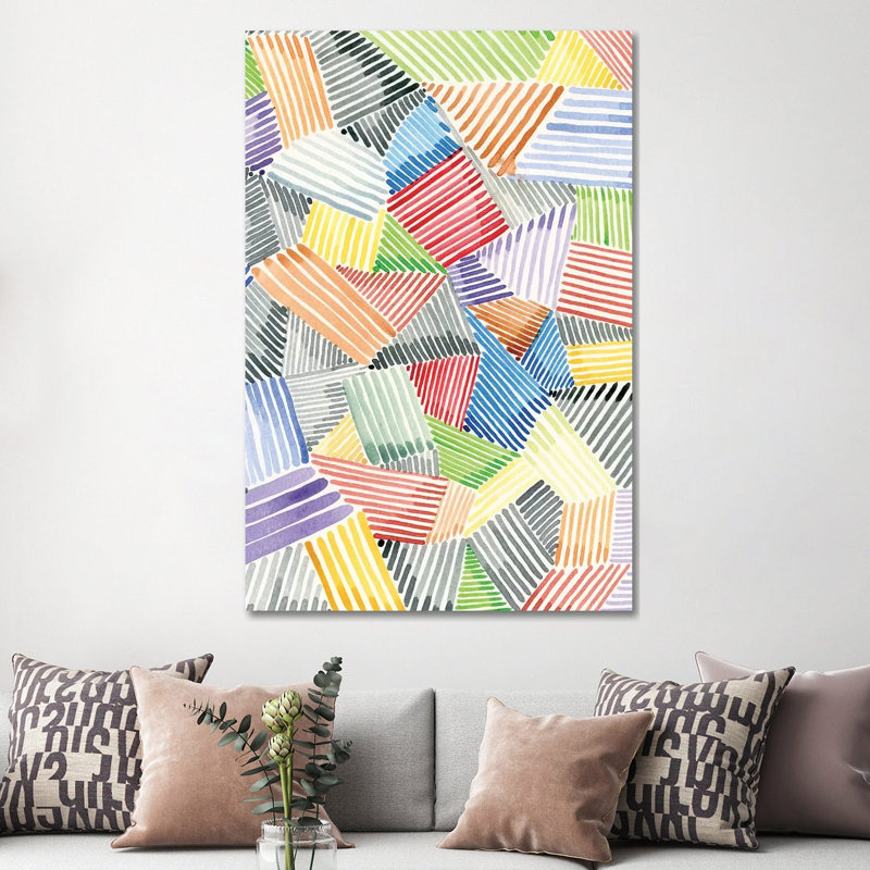 Crosshatch Quilt II by Nikki Galapon - Wrapped Canvas Print, 152.5 cm H x 101.5 cm W