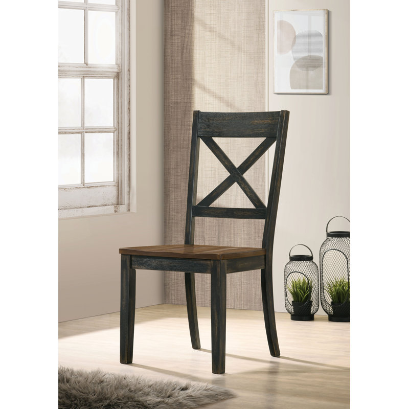 Devante 17.88'' H Side Chair, Light Brown/Antique Gray