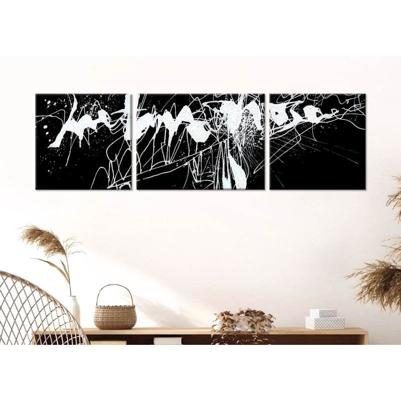 Superbe ensemble de peinture sur toile décorative (3 pièces), 12 x 12 pouces (2 pièces) et 12 x 16 pouces (1 pièce) | 50% coton / 50% polyester, 100% structure en bois (épaisseur: 0,8 pouce) | Impression numérique vibrante pour la décoration intér