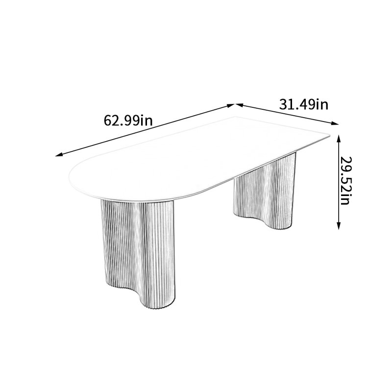 Glantz, 29.52"H x 62.99"L x 31.49"W