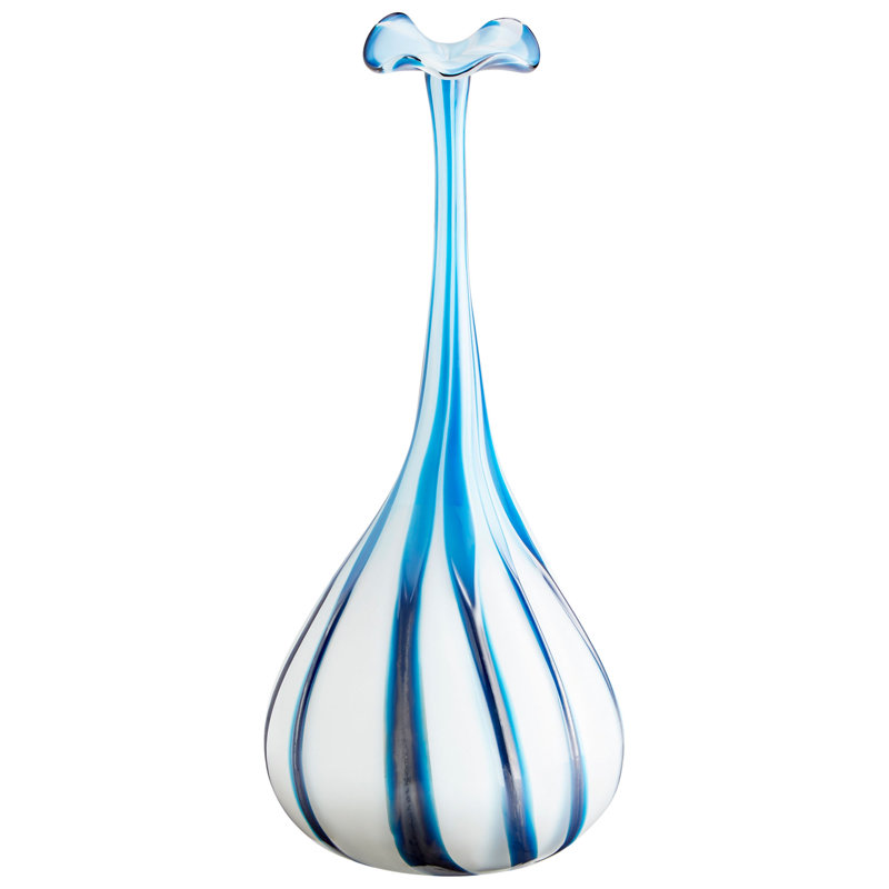 Dulcet Glass Table Vase, 16" H x 7" W x 7" D