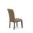 7 Piece Dinette Set Consist of a Rectangle Dining Room Table with Removable Leaf and 6 Light Sable Linen Fabric Parsons Chairs, Walnut-622751786-622751789