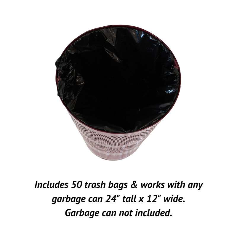 Plastic Trash Bags - 50 Count