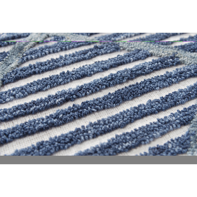 Ebna Geometric Indoor / Outdoor Rug, Rectangle 5" x 7'6"