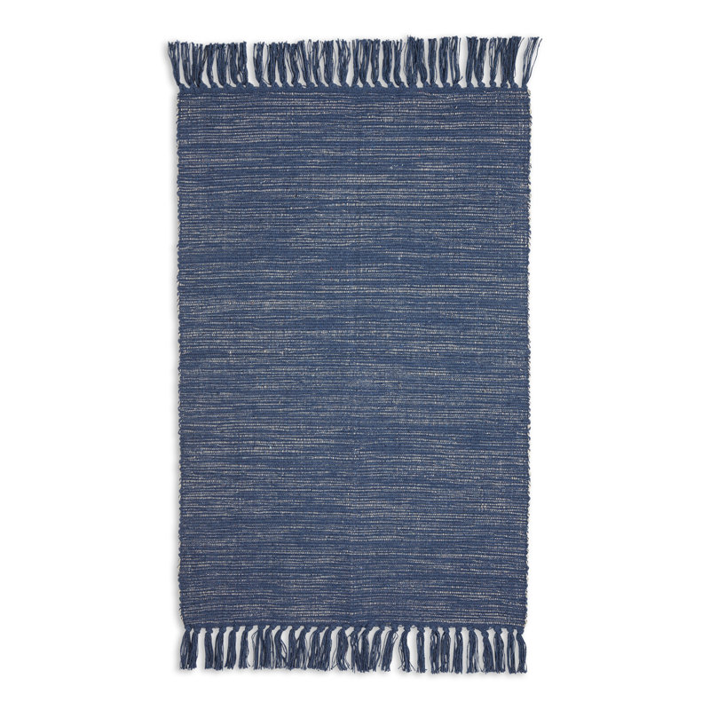 Tapis bleu français Danika, Rectangle 2 pi x 3 pi