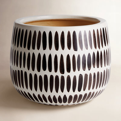 Killam Black Ceramic Pot Planter