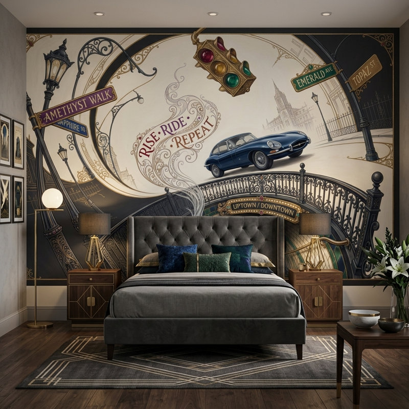 Murale Walls Walls, 200 po x 120 po, Peler et coller