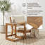 Table d'appoint portative multifonctionnelle en acacia