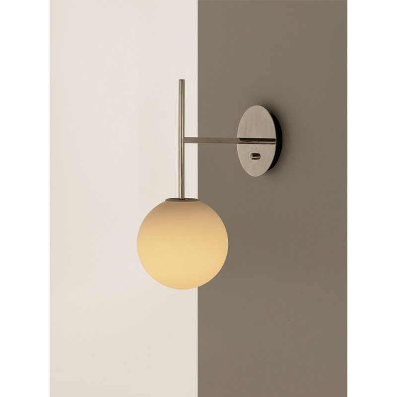 TR 1 - Light Armed Sconce, Polished Steel