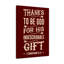Indescribable Gift - Wrapped Canvas Print-1509861094