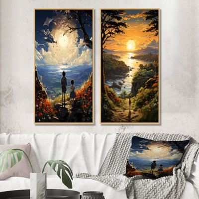 Ensemble de 2 décorations murales Sunrise Kid Solutide