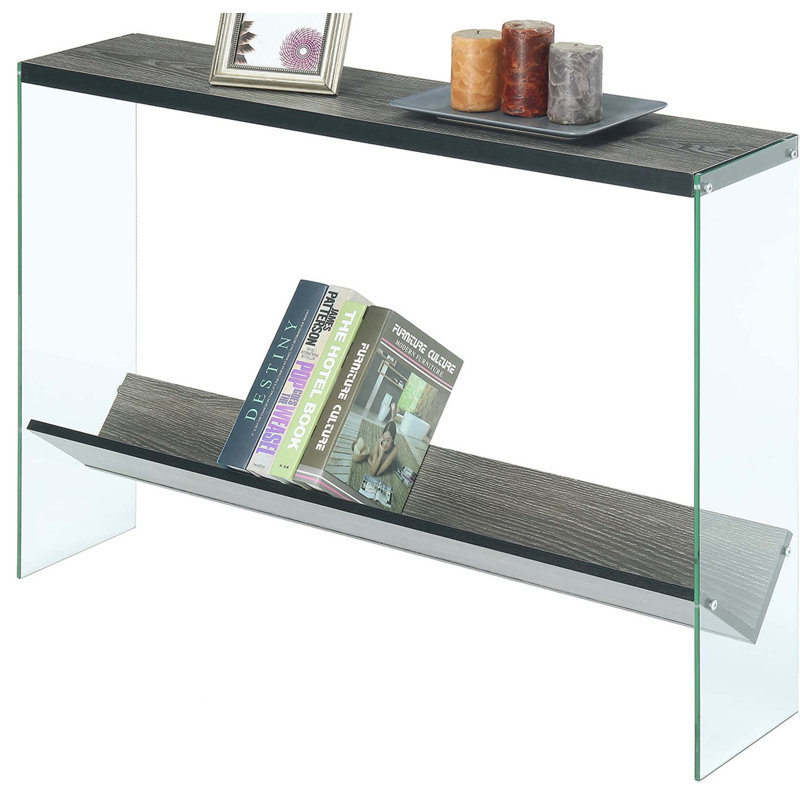 Allegonda 42'' Console Table, Weathered Gray
