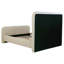 Grand lit plateforme gris Kendra