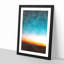 Moon & Stars Above Mashhad in Iran - Picture Frame Painting Print-56737791-56737797