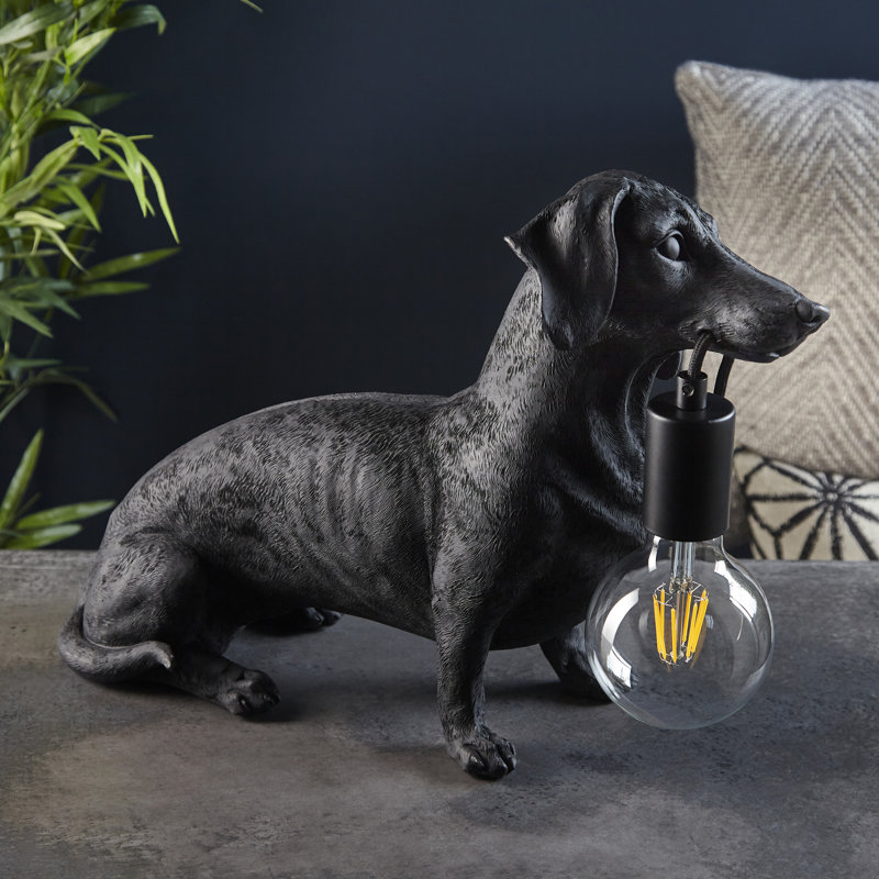Towcester Resin Novelty Lamp, Black