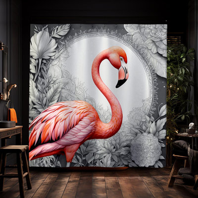 Rideau de douche Heno Flamingo