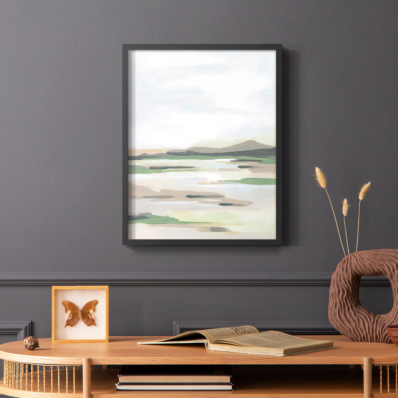 Reproduction encadrée Mesa Verde II - bois massif, Noir, H 20 po x l 16 po