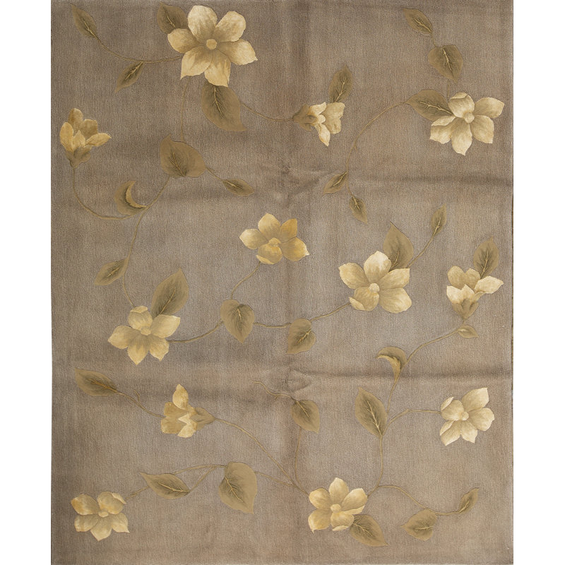 Handmade Wool Floral Area Rug