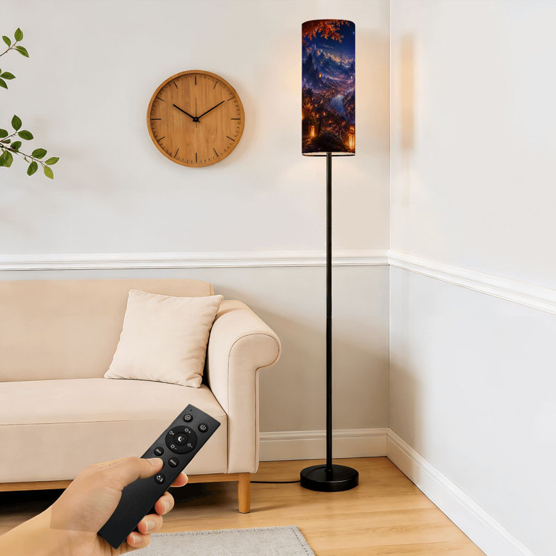 Lampe sur pied Dreamy Lantern Lit Valley Mountain Views Night