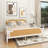 Traditional Style Rattan Bed Frame,No Box Spring Needed-1770551736-1770551742
