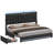 Kind Size Velvet Upholstered Bed Frame With 4 Rolling Drawers And Power Outlets-507548197