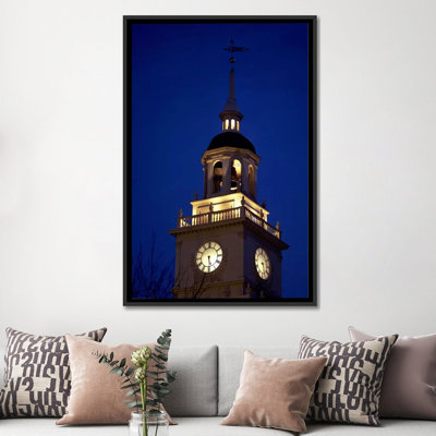 «Independence Hall Tower Philadelphia, Pennsylvania», reproduction de photo sur toile