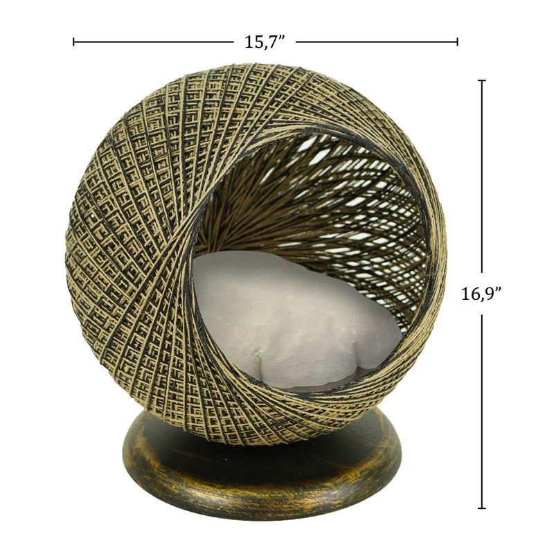 Hamac pour chat - Lit pour chat confortable et résistant aux égratignures pour chats d'intérieur - Lit pour chat, Rétro