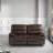 2-Piece Modern Fancy Faux Leather Power Reclining Loveseat With Wide Back