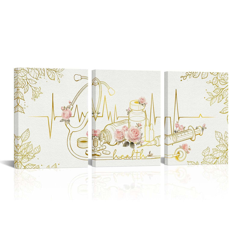 3 Piece Wrapped Canvas Wall Art