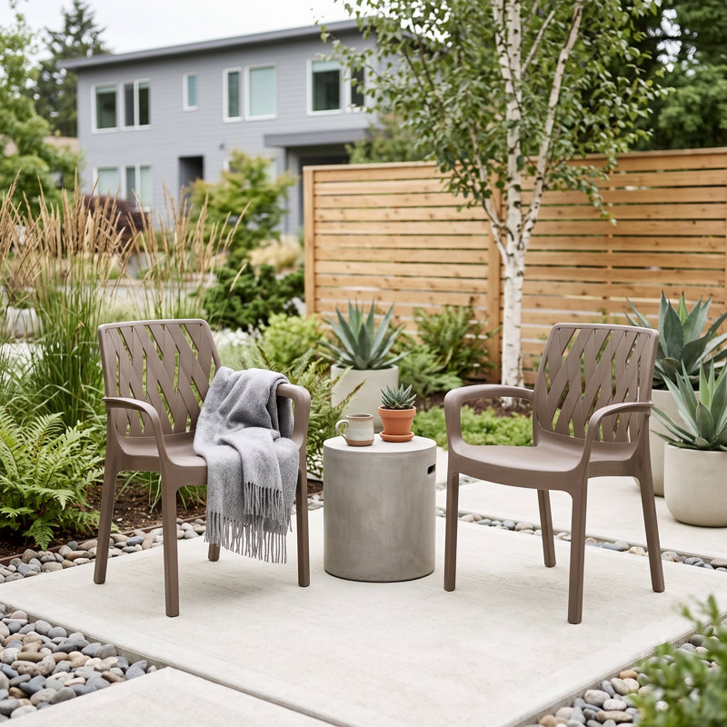 Stackable Outdoor Patio Dining Armchair