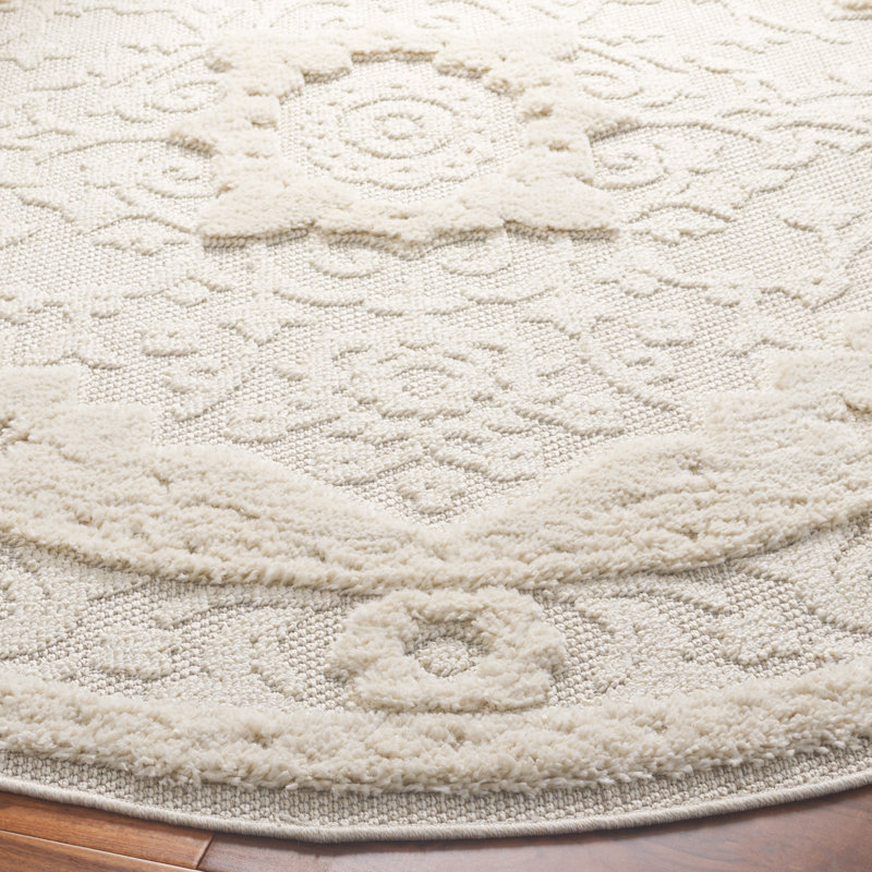 Chloe Performance Oriental Rug, Round 6'7"