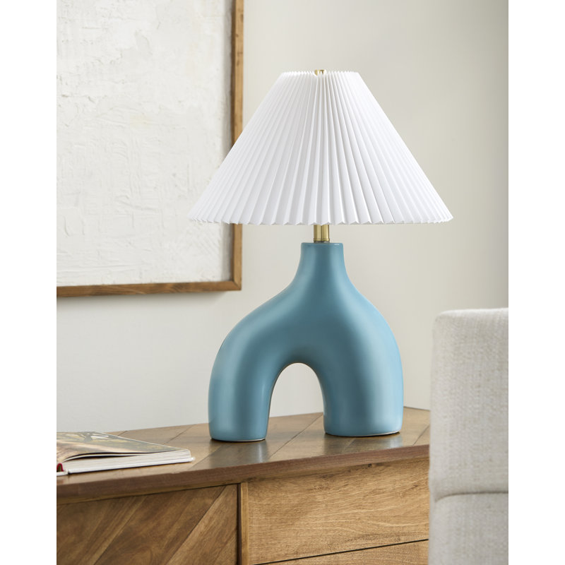 Lampe de table Tandria, Bleu