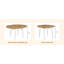 Tables de salle à manger extensibles peu encombrantes avec pieds en métal pour une maison moderne