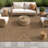 Geometric Border Sand/Natural Easy-Care Jute-Style Indoor/Outdoor Flat Woven Area Rug-667755525-657002382