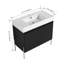36" Freestanding Bathroom Vanity with Resin Sink, Storage Cabinet with Soft Closed Doors