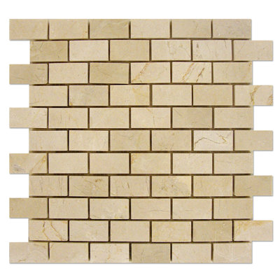 Carreau de mosaïque en marbre et brique