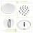 10Inch Shower - Dual Heads, 5 Water Outlet Modes, Wall Mounted, Bathroom Accessory Part-126673668
