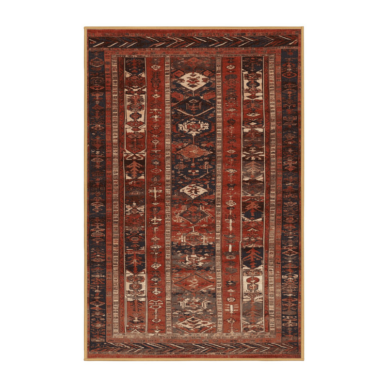 Tapis brun lavable à la machine, Rectangle 6 pi x 9 pi