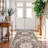 Rug Hallway - Washable Kitchen Vintage Stain Resistant Rugs Indoor Ultra-Thin Soft Floor Mat Non-Slip Rubber Backing Carpet for Bathroom Living Room Bedroom (Beige)-1986832137