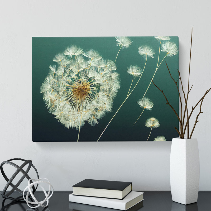 Unusual Dandelion Flowers - Wrapped Canvas, 50cm H x 76cm W x 3cm D