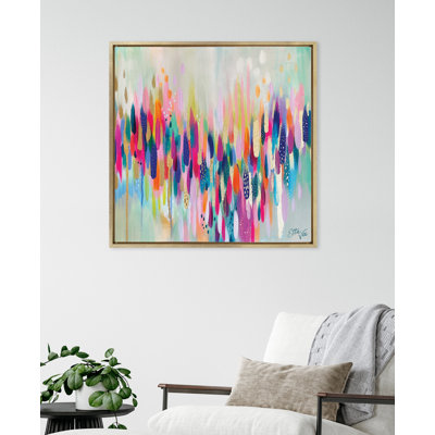 Brushstroke 154 by Jessi Raulet of Ettavee Framed Canvas Wall Art Print