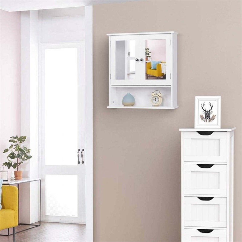 Compact Bathroom Cabinet Bathroom Cabinet, White
