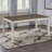 Alohna Extendable Acacia Solid Wood Dining Table