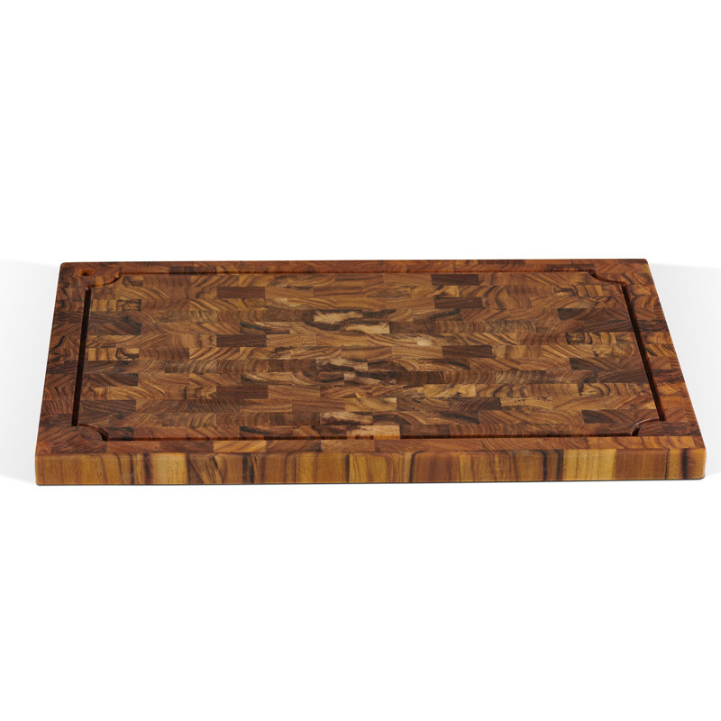 HiTeak Furniture Teak Wood Rectangular Cutting Board