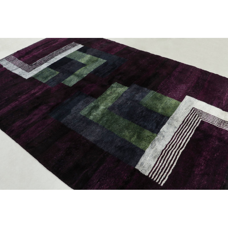 One-of-a-Kind Rectangle: 7'1" X 10'6" Hand Knotted Area Rug