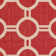 Tapis rouge / os à motif géométrique Arneshia