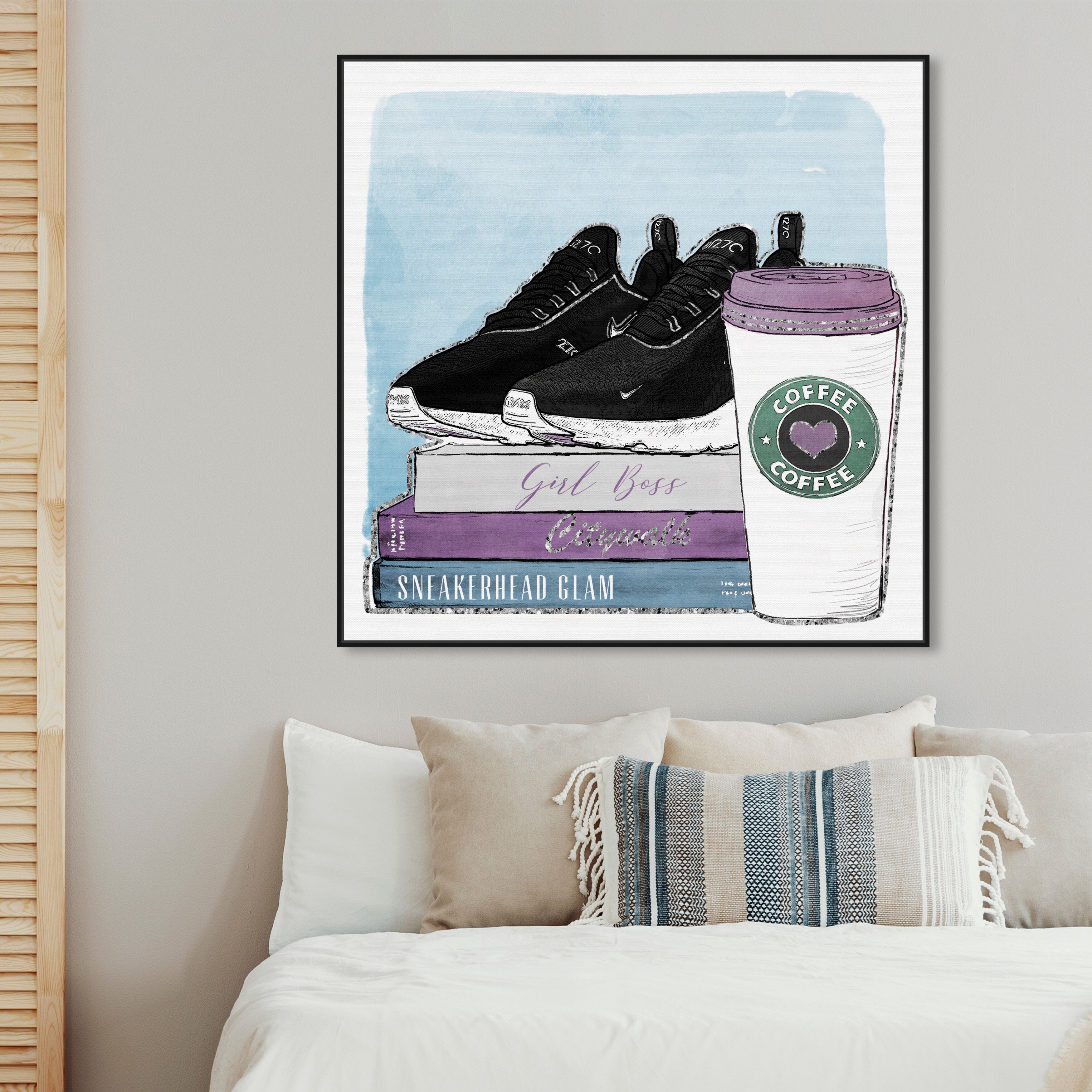 Art Remedy Fashion And Glam Sneakerhead Running Shoes Framed On