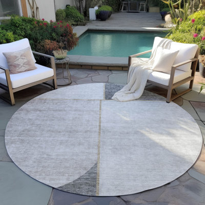 Alta Washable Geometric Indoor / Outdoor Rug